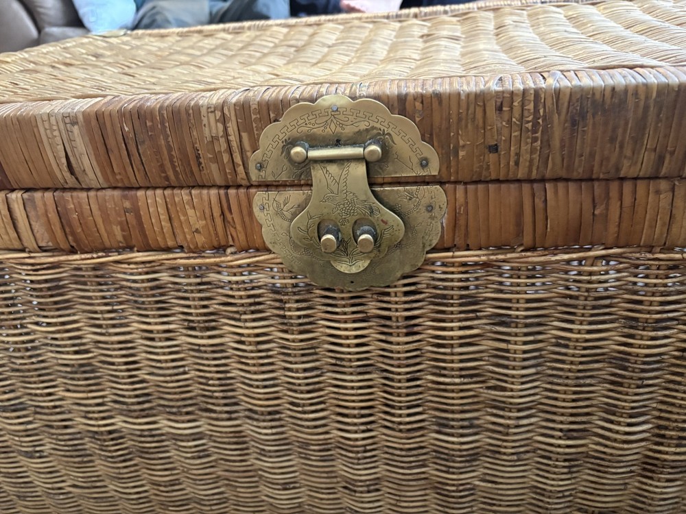 Vintage Bamboo Chest