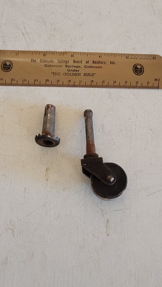 Antique Wood Castor Wheel