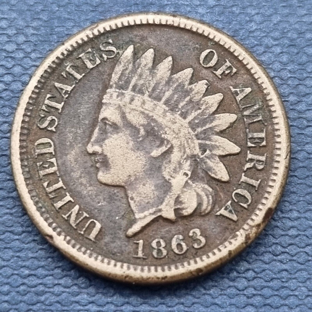 1863 Indian Head Cent 1c Better Grade #50056