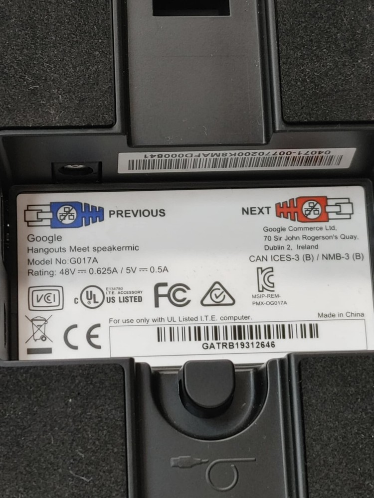 GOOGLE G017A Hangouts Meet SpeakerMic