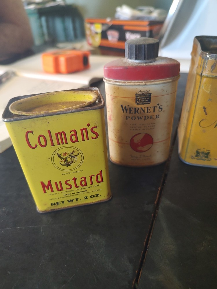 vintage spice tin lot