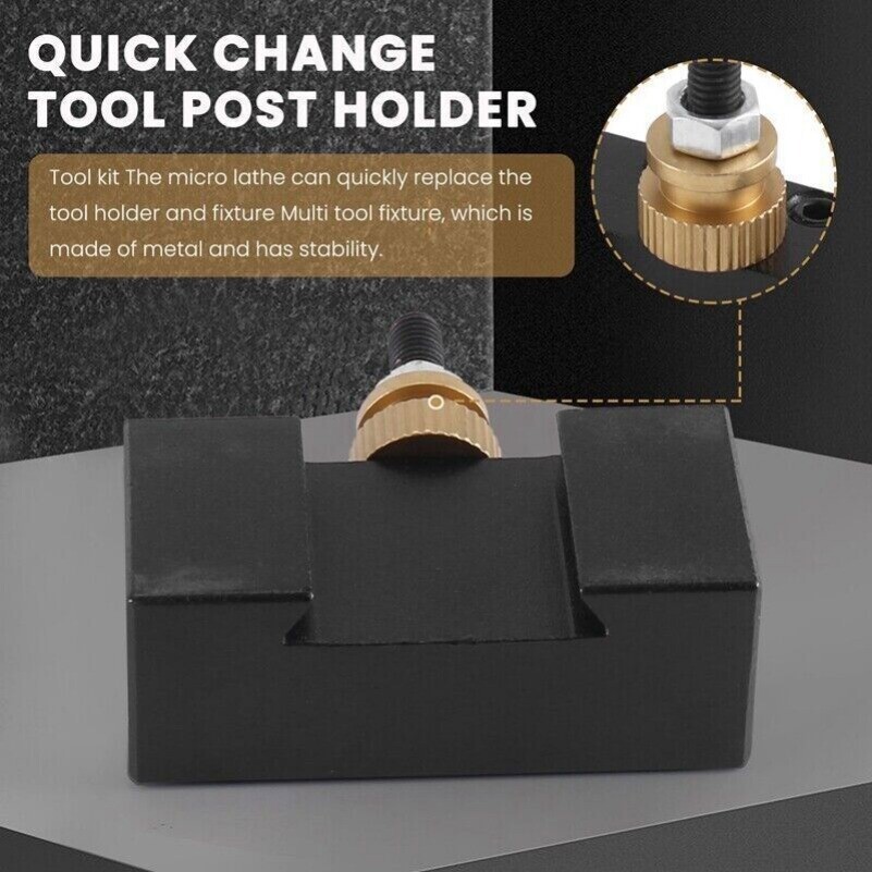 6PCS Tooling Package Lathe Change Tool Post & Holders Multifid Tool---