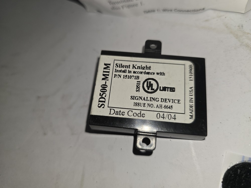 New Silent Knight SD500-MIM