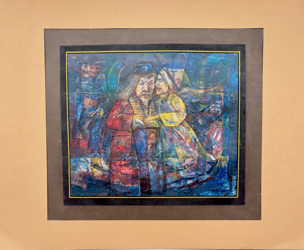 Original Russian Abstract Composition, Graphics, Postmodernism, Signed.