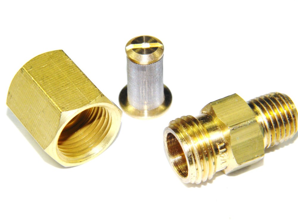 Carpet Cleaning Inline Filter Brass Quick Connect Plug
