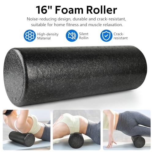 7 in1 Foam Roller Set for Deep Tissue Muscle Massager - High Density Back