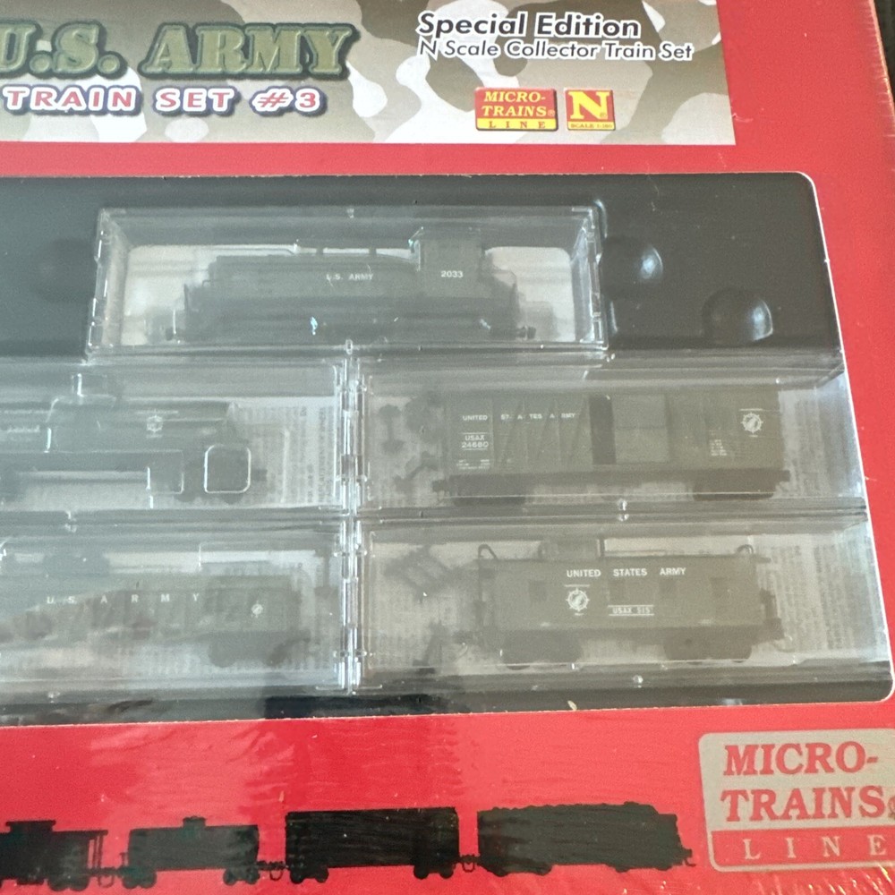 N Micro-trains Special Edition US Army Train Set 3