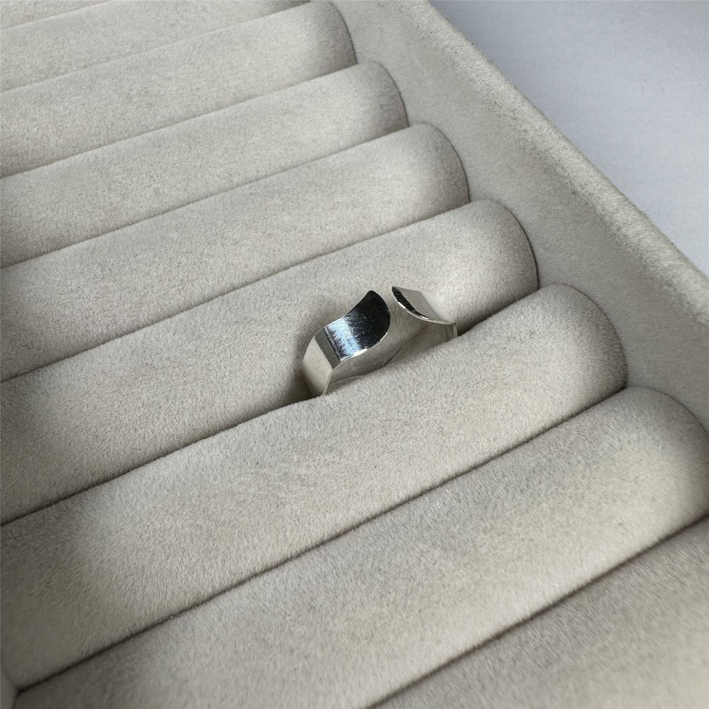 Sterling Silver 4mm Band Adjustable Wavy Toe Ring Rings Wavey Wave