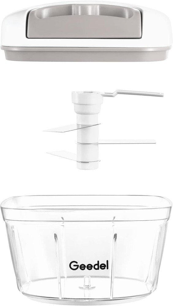 Dishwasher Safe Vegetable Chopper - 500ml Hand-Pull Garlic Cutter for Kitchen