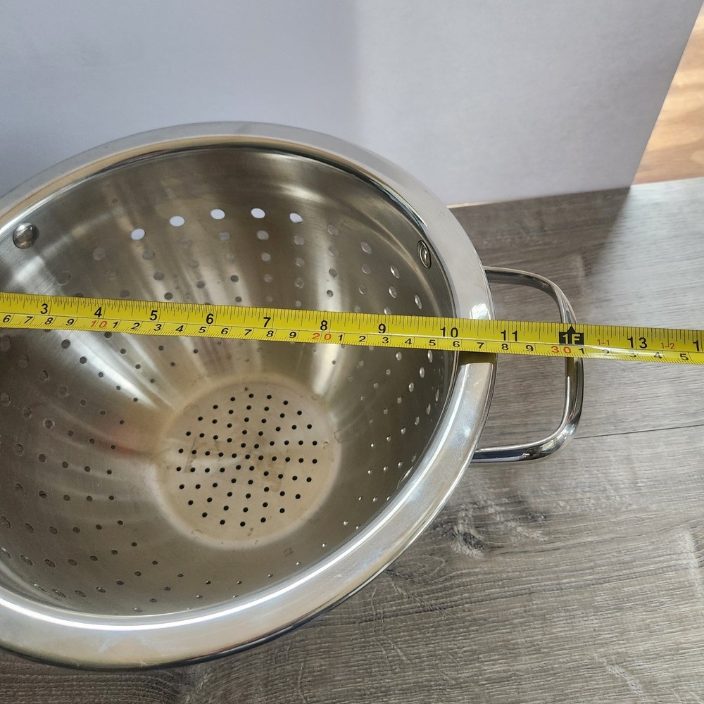 Stainless Steel 7 Quart Heavy Duty Colander Pasta Vegetable Fruit Strainer