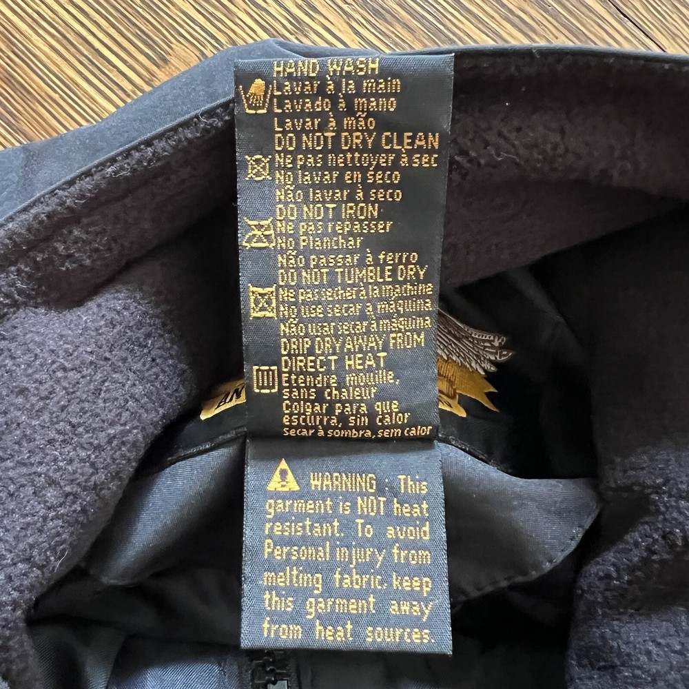 Harley Davidson Mens Rain Jacket Small Black PLEASE READ