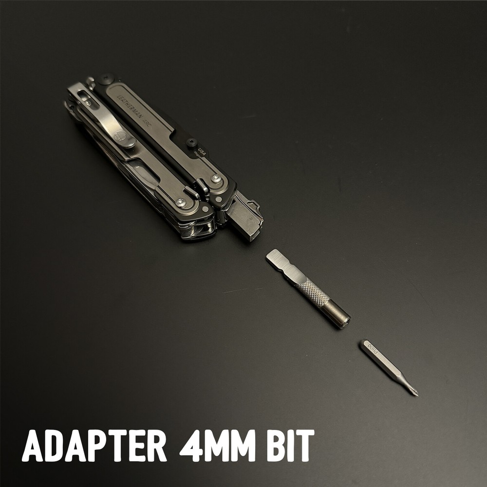 Leatherman Pictured 1/4" socket adapter + BIT DRIVER EXTENDER