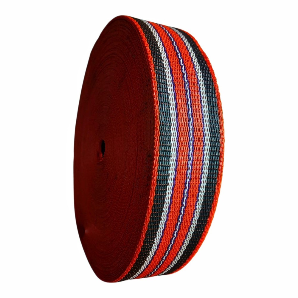 Heavy Duty 2" Nylon Webbing Strap Orange | Strong Belt Material for Crafts DIY