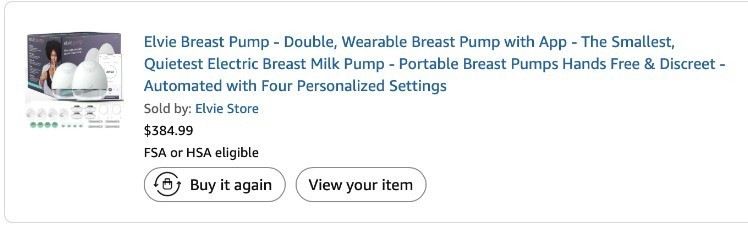 Elvie EP01 Double Electric Breast Pump
