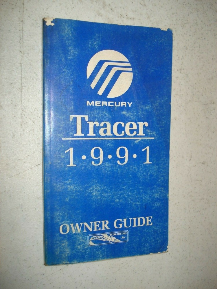 1991 MERCURY TRACER OWNERS MANUAL ORIGINAL GLOVE BOX BOOK
