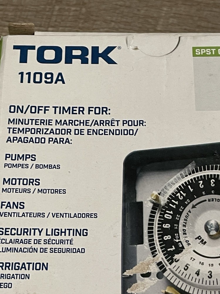 Tork 1109A 24hr Timer Time Switch Multi Voltage