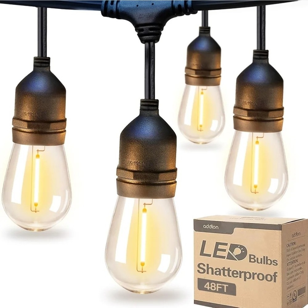 Addlon 48 ft LED Weatherproof String Lights