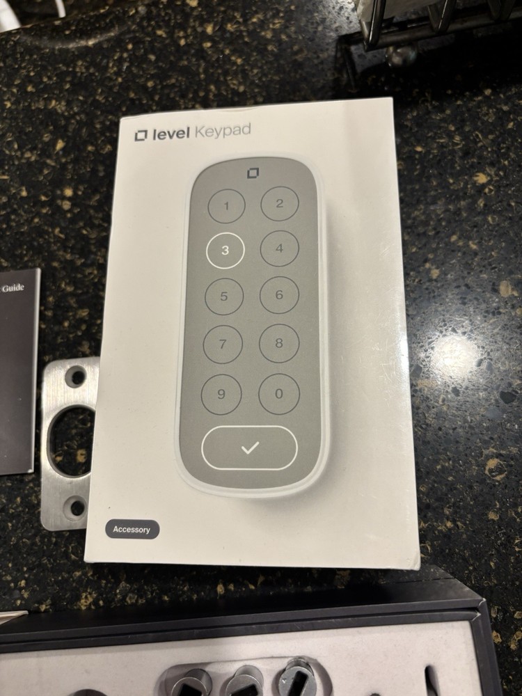 Level Bolt Smart Lock Keypad Brushed Silver App Compatible HomeKit Alexa