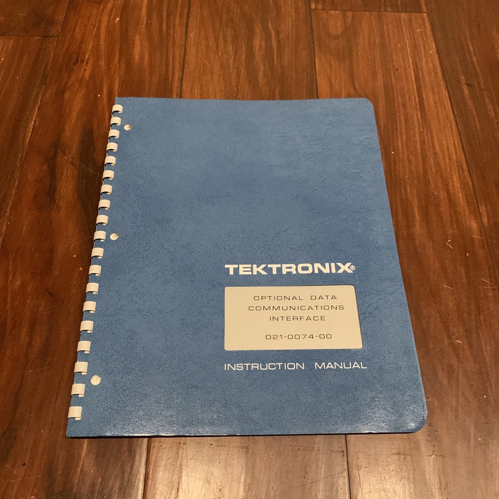Tektronix 021-0074-00 Optional Data Communications Interface Instruction Manual
