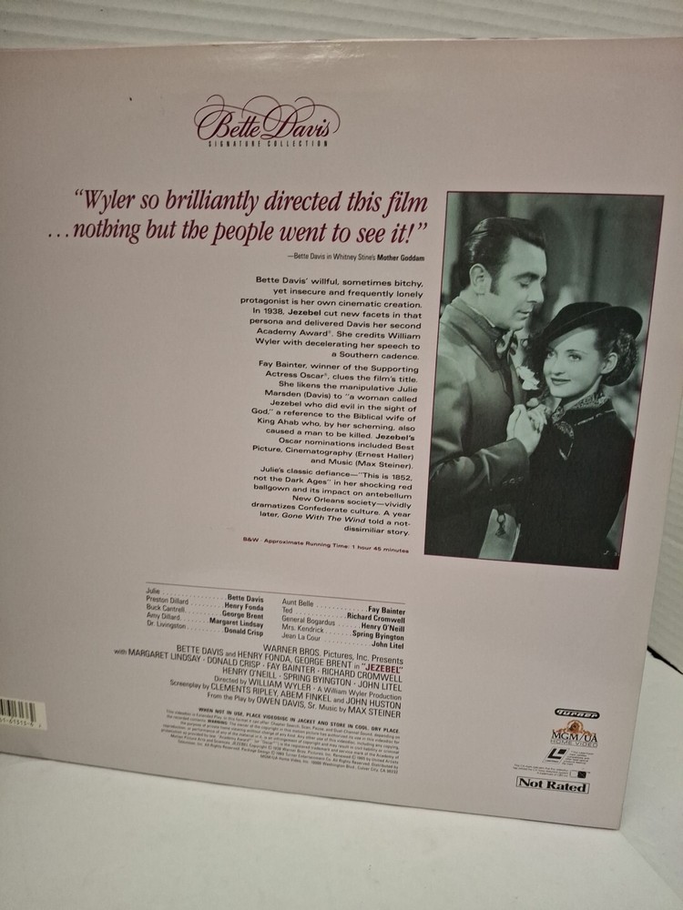 Jezebel , Bette Davis (1938,Laserdisc)Extended PLAY