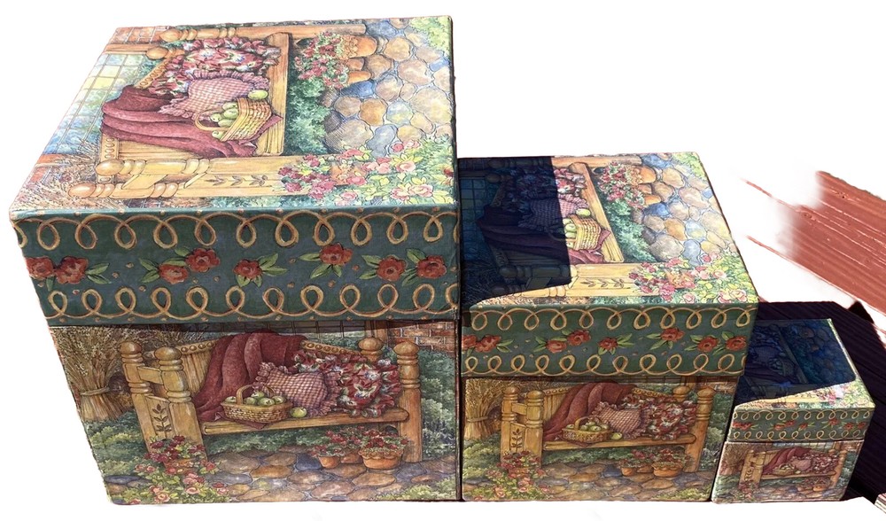 3pc Bob’s Boxes Set Sweet Home Shelly Reeves Smith VGC