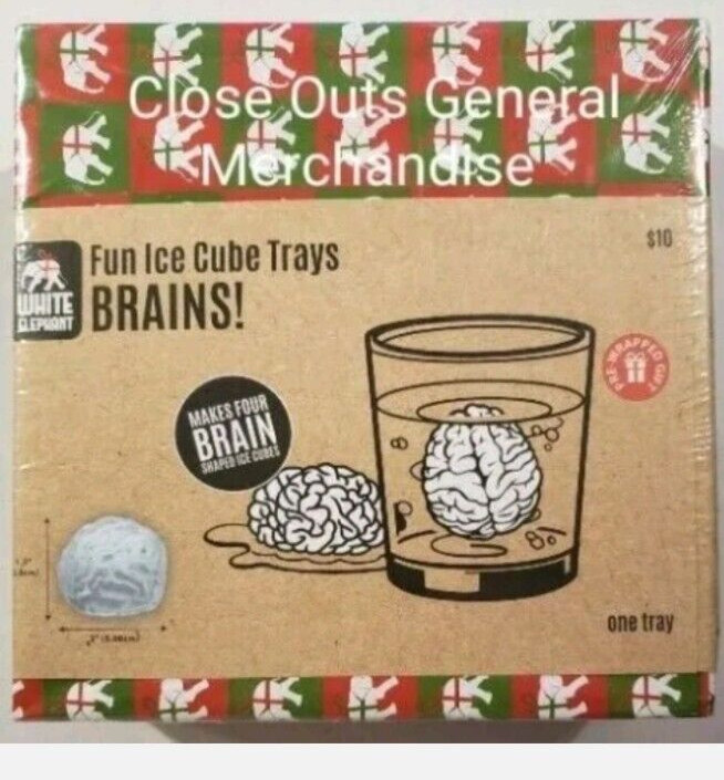 4 pack - 2 Octopus +2 BRAINS Silicone Ice Cube #drinks #science