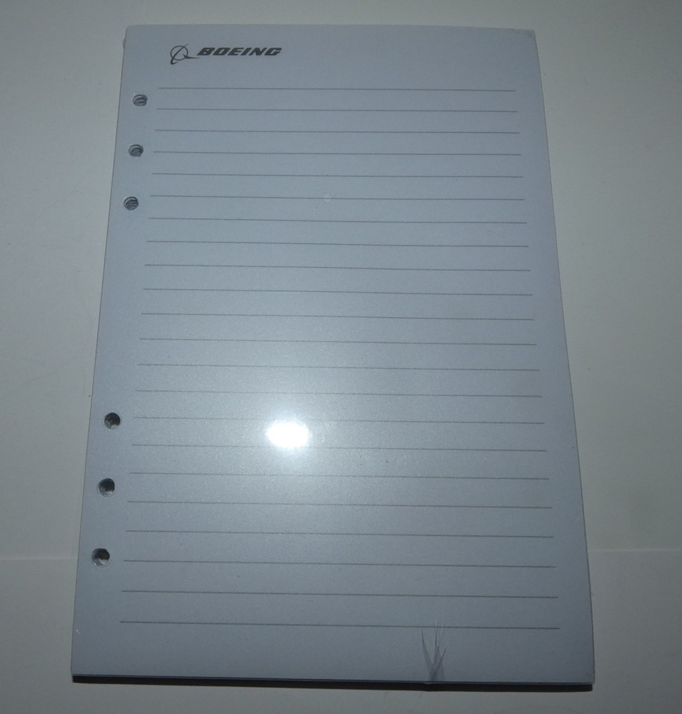 BOEING 6 HOLE BINDER NOTE PAPER NEW IN PACKAGE