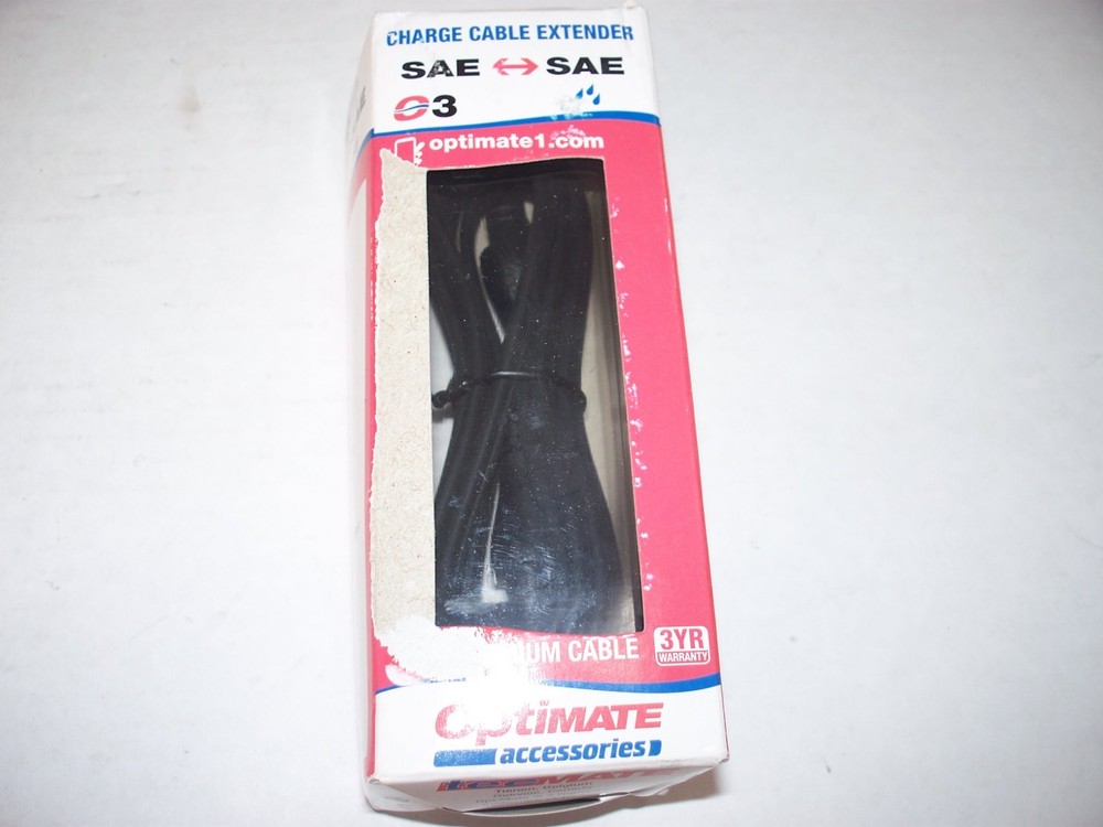 Tecmate OptiMate 6ft 5 Amp Charge Cable Extender Cable SAE Connection NEW O-03
