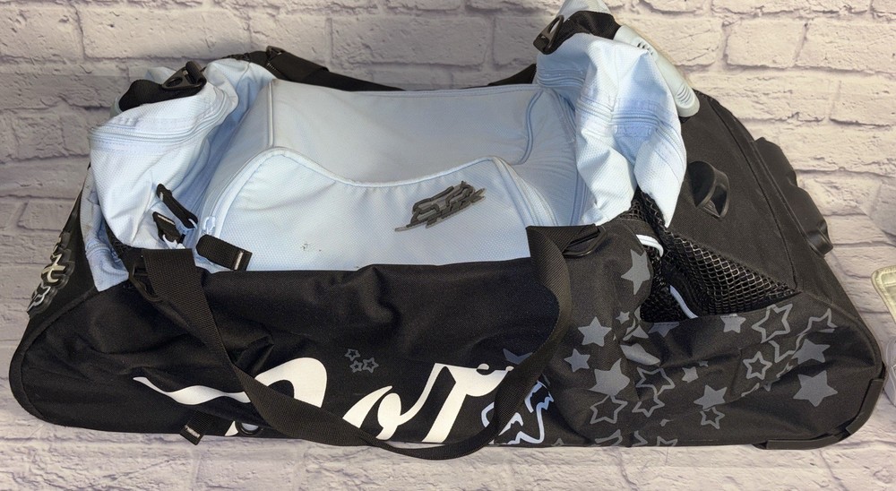 Fox Racing Motorcross Rolling Extended Handle Shuttle Roller Gear Travel Bag!EUC