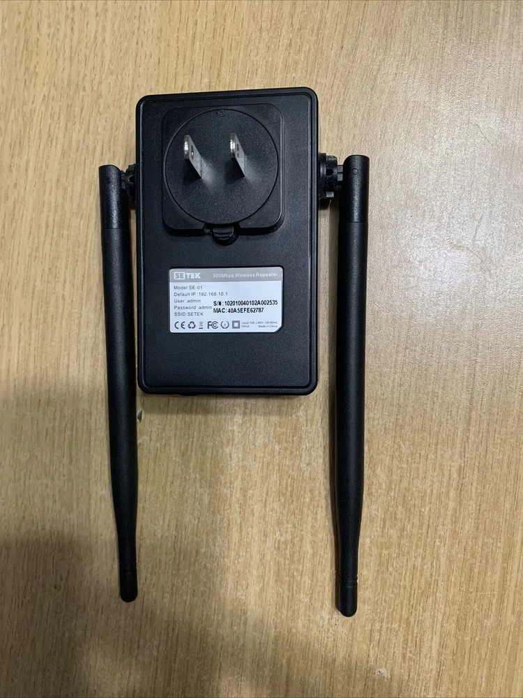 SETEK SE-01 Wifi Wireless Repeater 300 Mbps