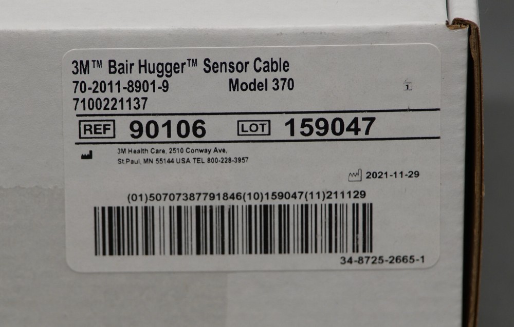 3M 90106 Bair Hugger Sensor Cable (R21)