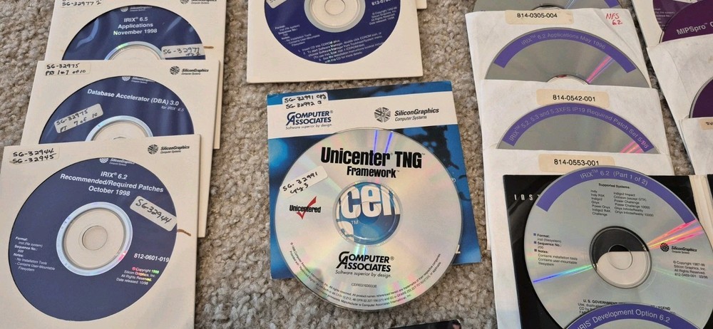 SGI Silicon Graphics IRIX Software Lot #3 , Untested