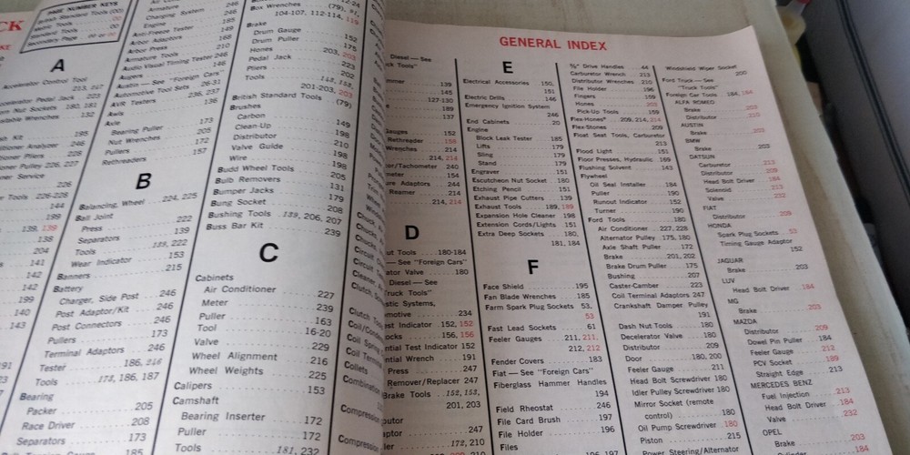 Snap On Tools -1977 Catalog - Manual Guide Books - Missing back cover page.