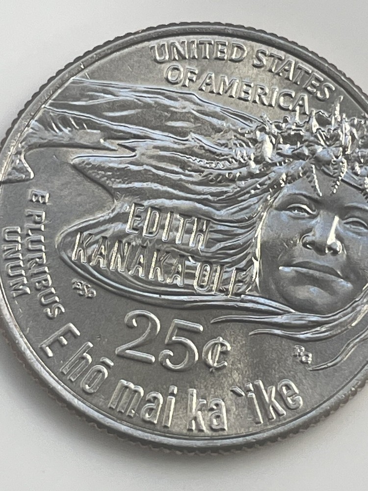 2023 d edith kanakaole quarter error “IN COD WE TRUST”