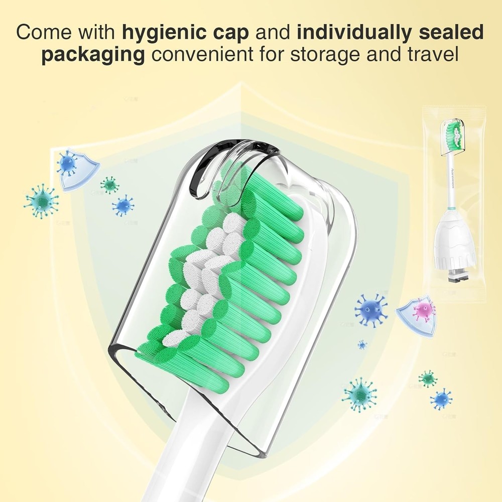 Advanced Bristle Technology Replacement Heads for Philips Sonicare, 6 Count