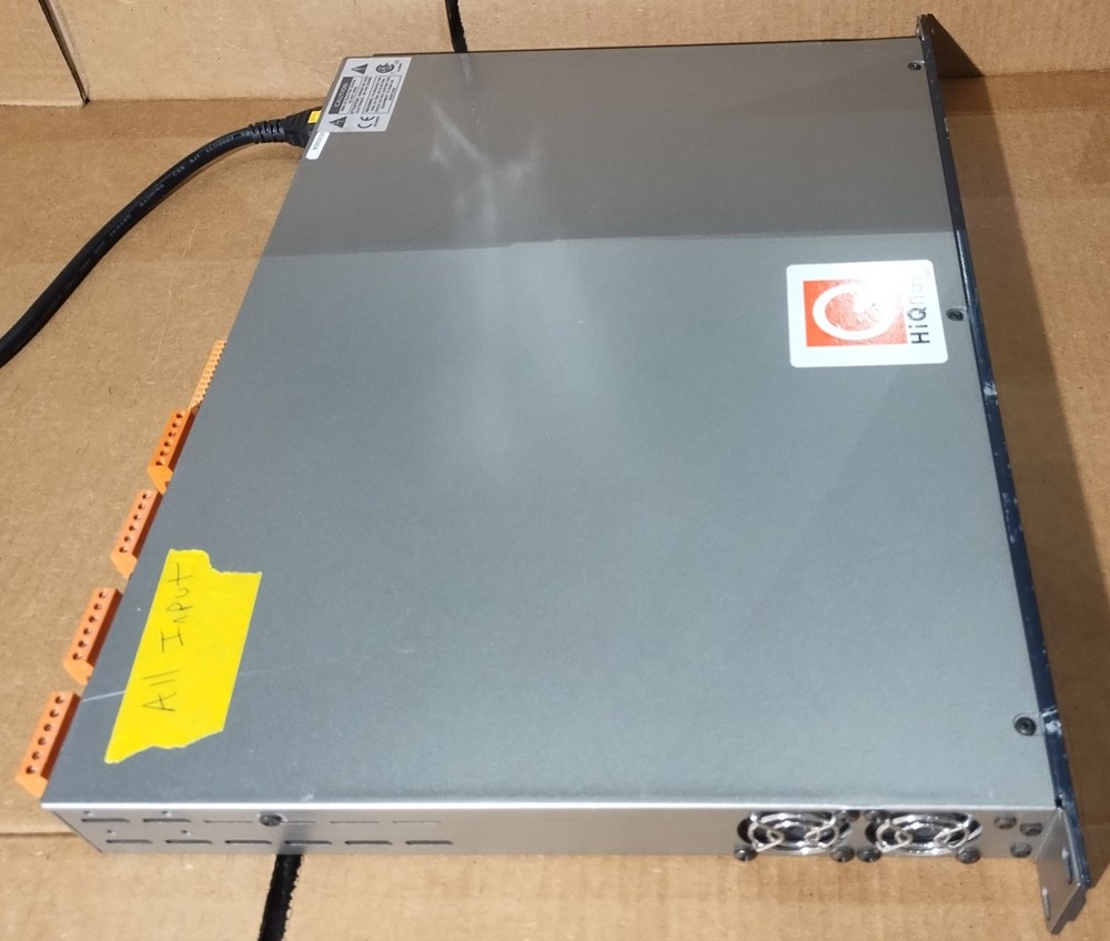 BSS Soundweb London BLU-120 Digital Audio Processor with 4 analog input cards.