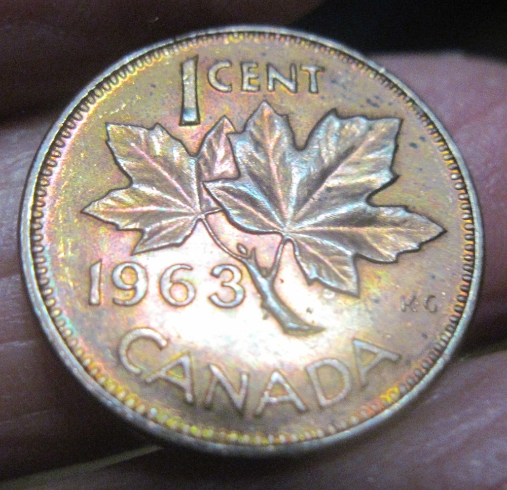 1963 (CANADA) ONE CENT PENNY