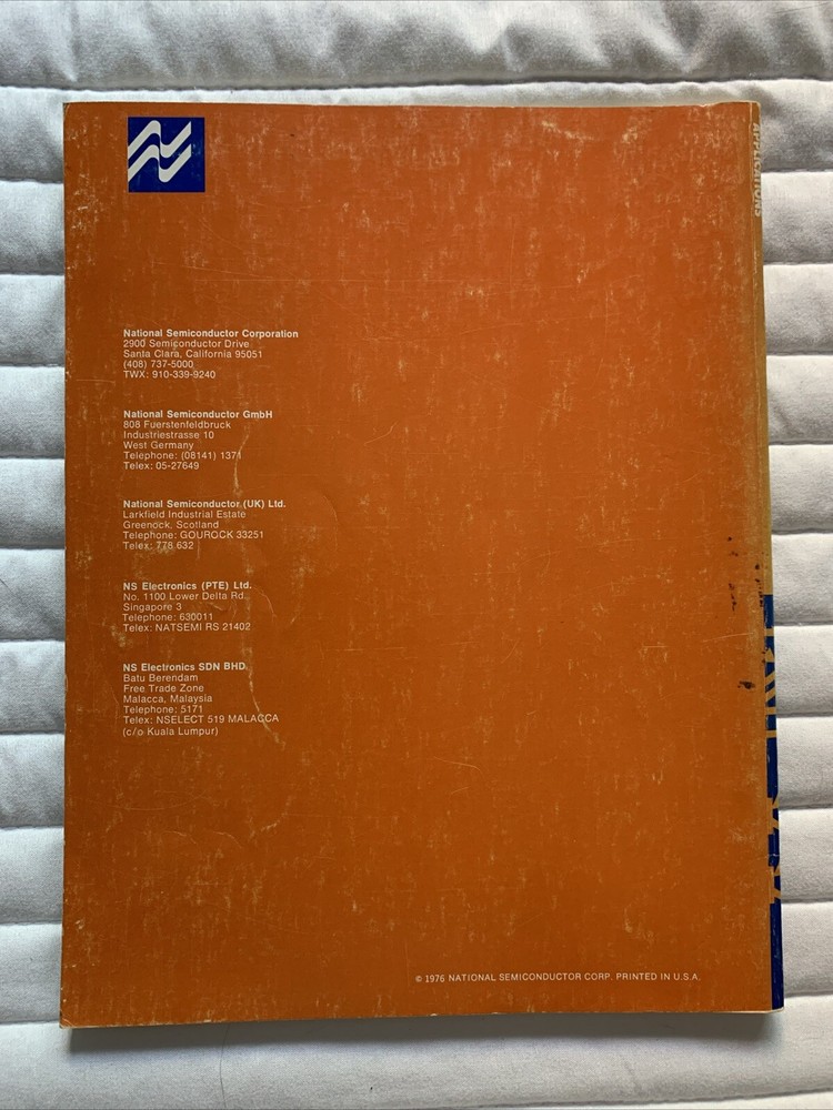 Vintage 1973 NATIONAL SEMICONDUCTOR Linear Applications, Vol 2