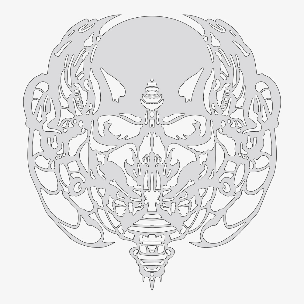 Biomech #12 - Reusable Airbrush Stencil Template