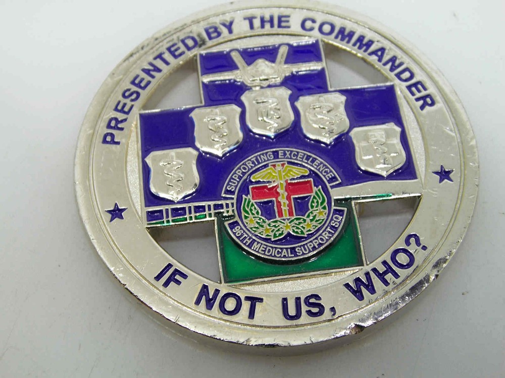 96TH MEDICAL SUPPORT SQUADRON STRENGTH THROUGH SUPPORT CHALLENGE COIN