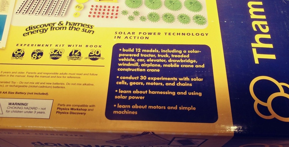 Physics Solar Work Shop Thames & Kosmos Science Experiment Kit Educational STEM