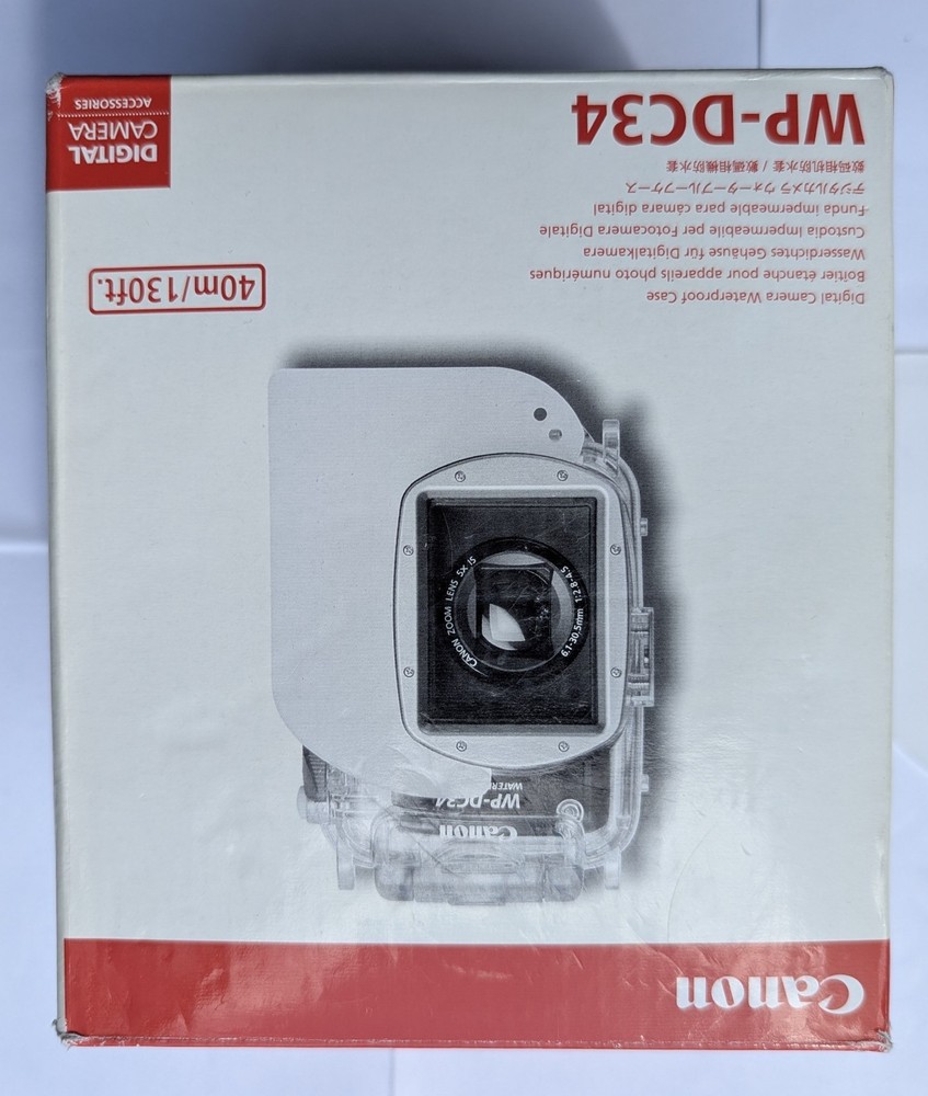 Canon WP-DC34 Underwater Housing for PowerShot G12 – Boxed w/ Diffuser