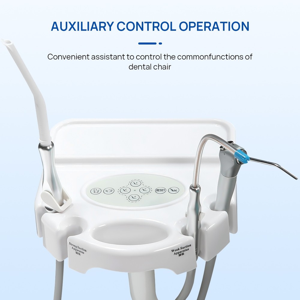 Dental Unit Chair Computer Control DC Motor +Stool /Moblie Delivery Suction Unit