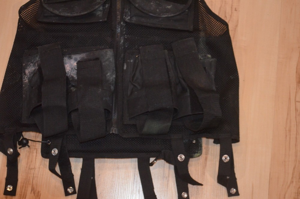 Black Mesh Paintball Tactical Vest