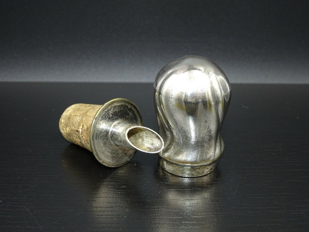 X74⭐⭐ Vintage Wine Stopper Corks Decorative Silver Plated ⭐⭐