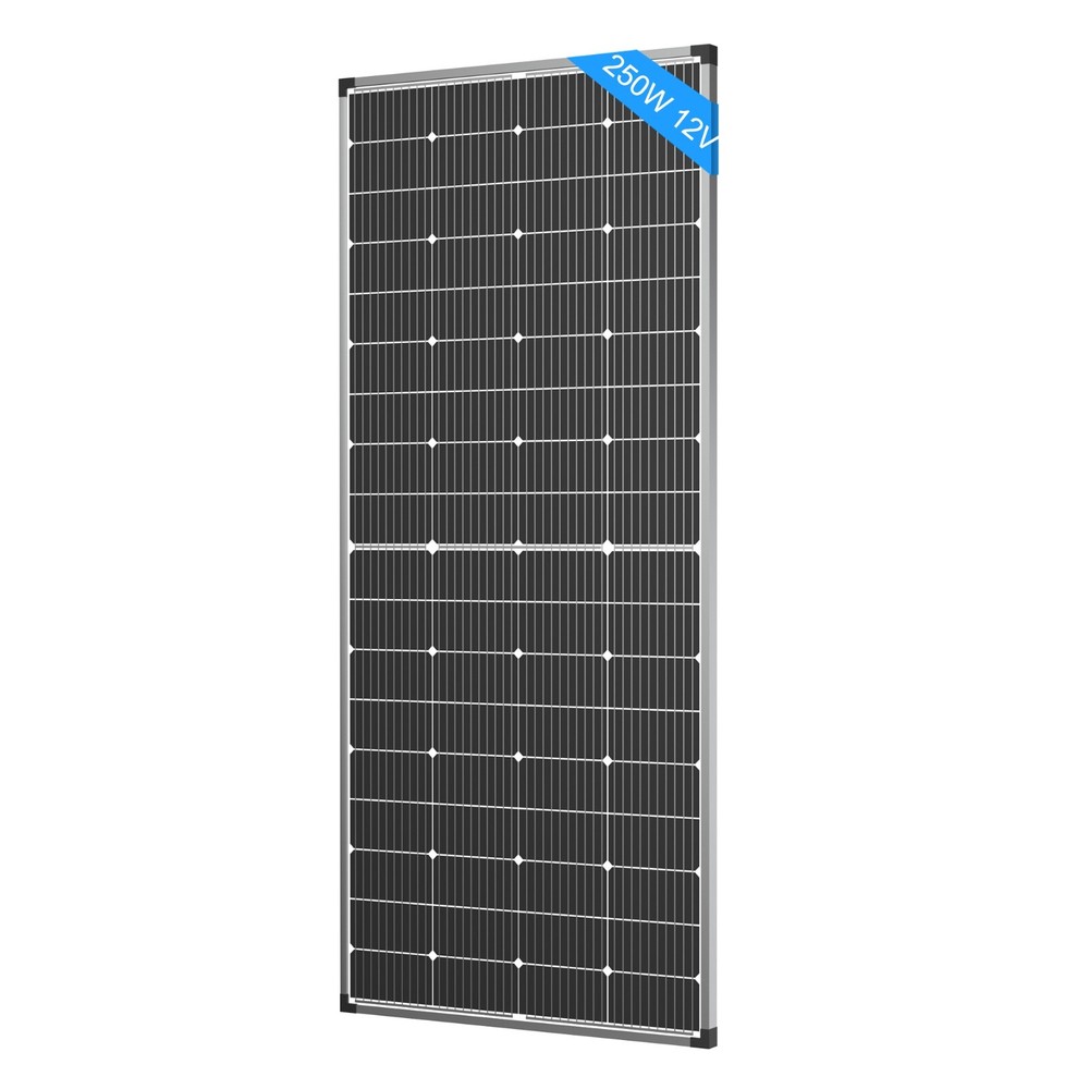 Solar Panel 250W 12 Volt 10BB Cell,Mono High-Efficiency 250 Watt 12V PV Module