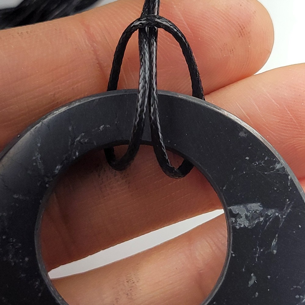 Shungite World Shungite Pendant Double Circle