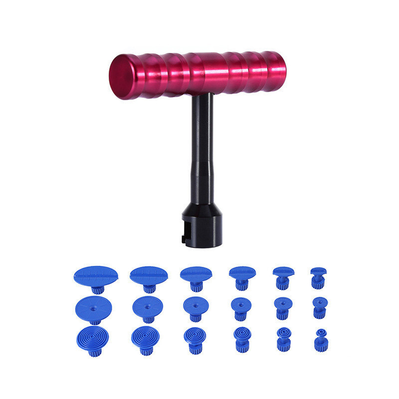 Car Boby Dent Repair 18 Tab Suction Cup Removal Slide Pulling Puller Hammer Tool
