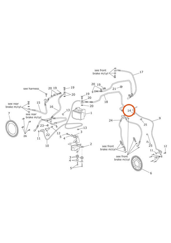 Triumph T3020019 - Genuine OEM Split Rubber Grommet