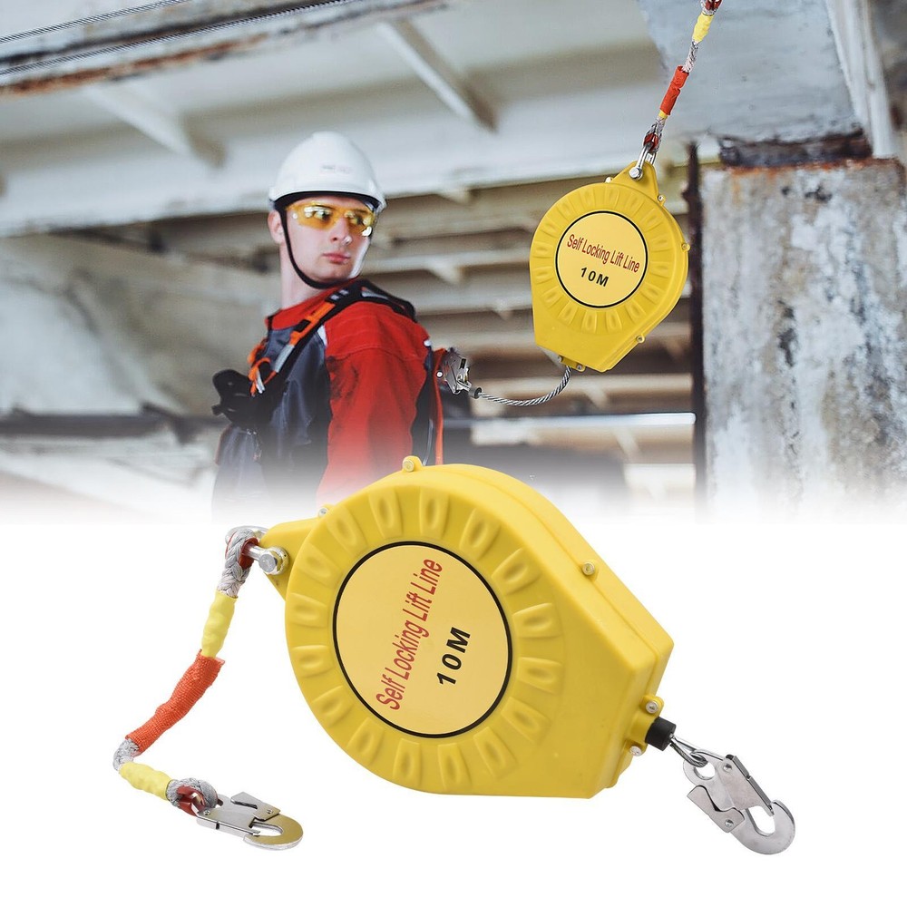 Fall Protection Retractable Lanyard - 32FT Construction Self-Retracting Lanyard